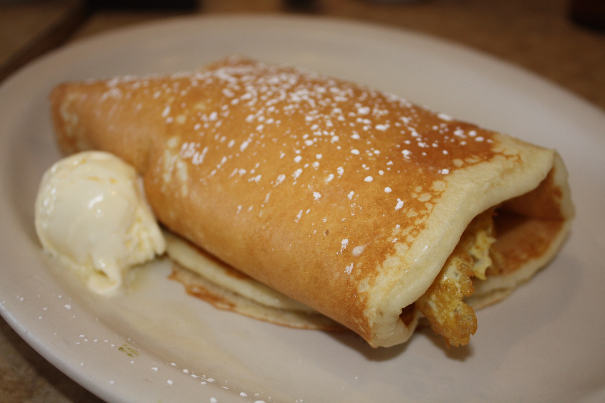 Brownstone Diner's Pancake Wraps chicpeaJC